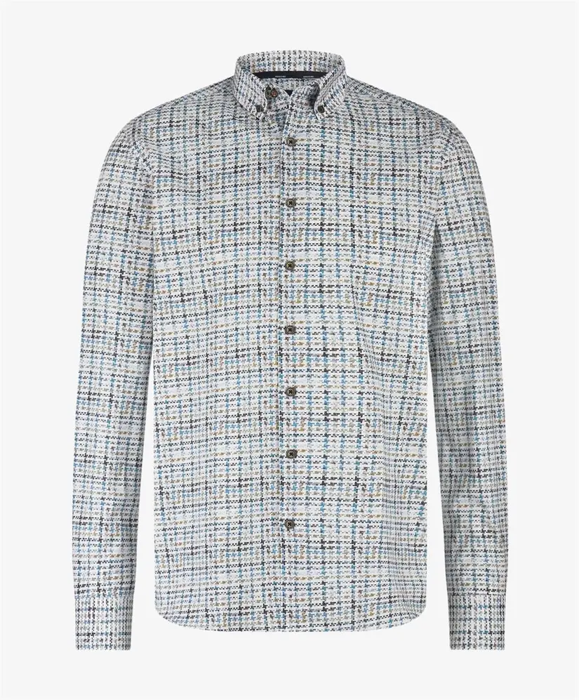 State of Art Overhemd Allover Print Regular Fit