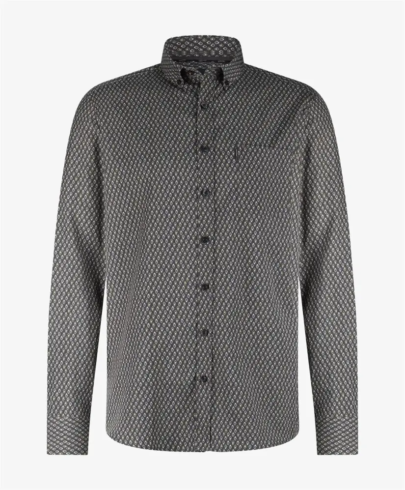 State of Art Overhemd Allover Print Regular Fit