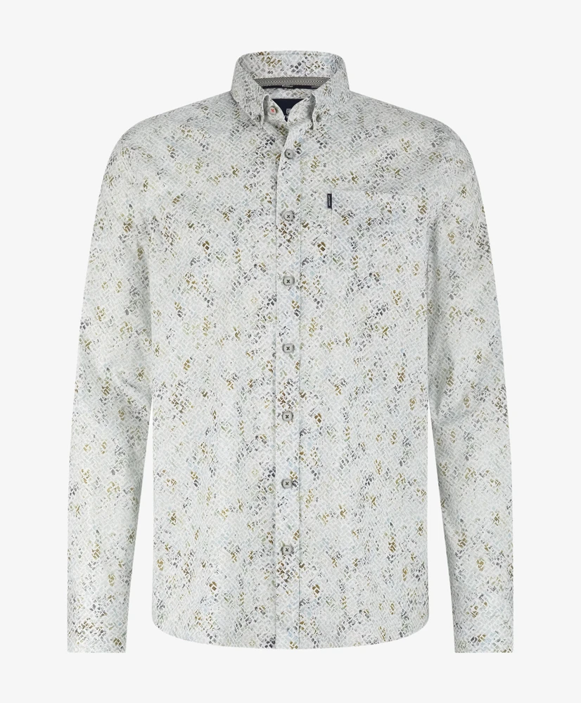 State of Art Overhemd Allover Print Regular Fit