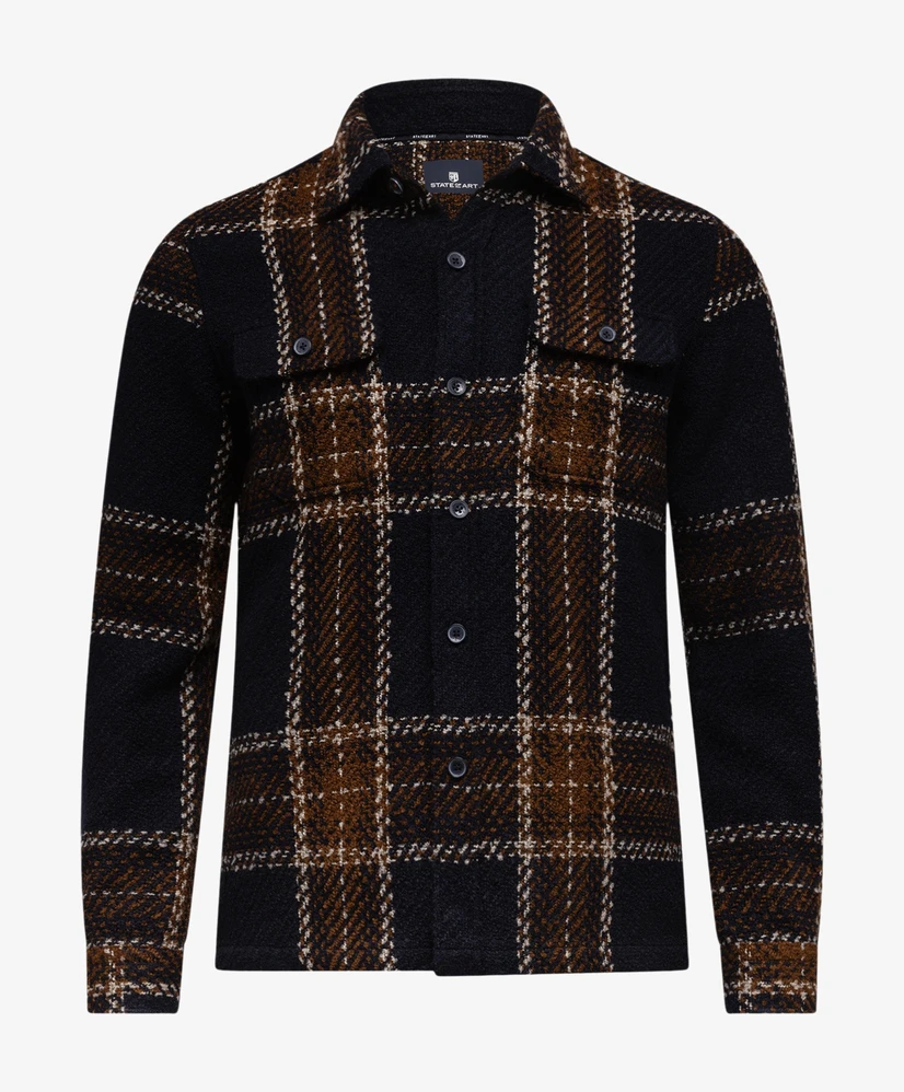 State of Art Overhemd Geruit Regular Fit