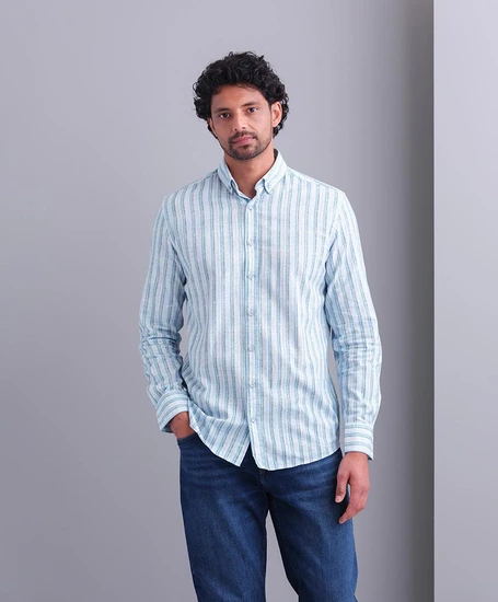 State of Art Overhemd Gestreept Regular Fit
