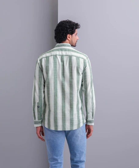 State of Art Overhemd Gestreept Regular Fit