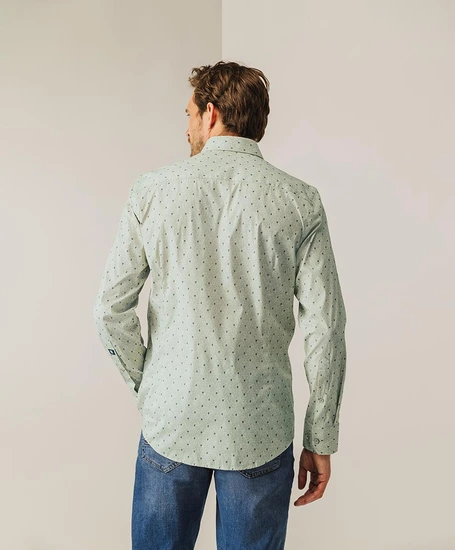 State of Art Overhemd Overall Print Regular Fit