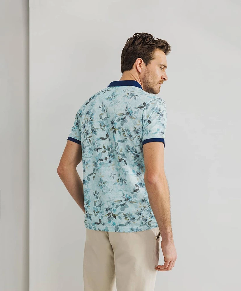 State of Art Polo Bloemenprint