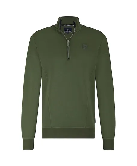 State of Art Trui Half-Zip Effen