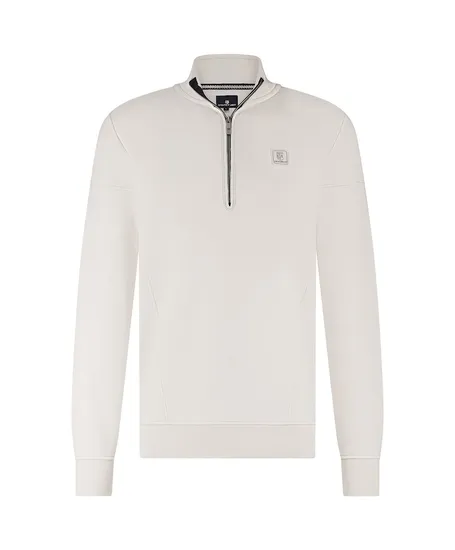 State of Art Trui Half-Zip Effen