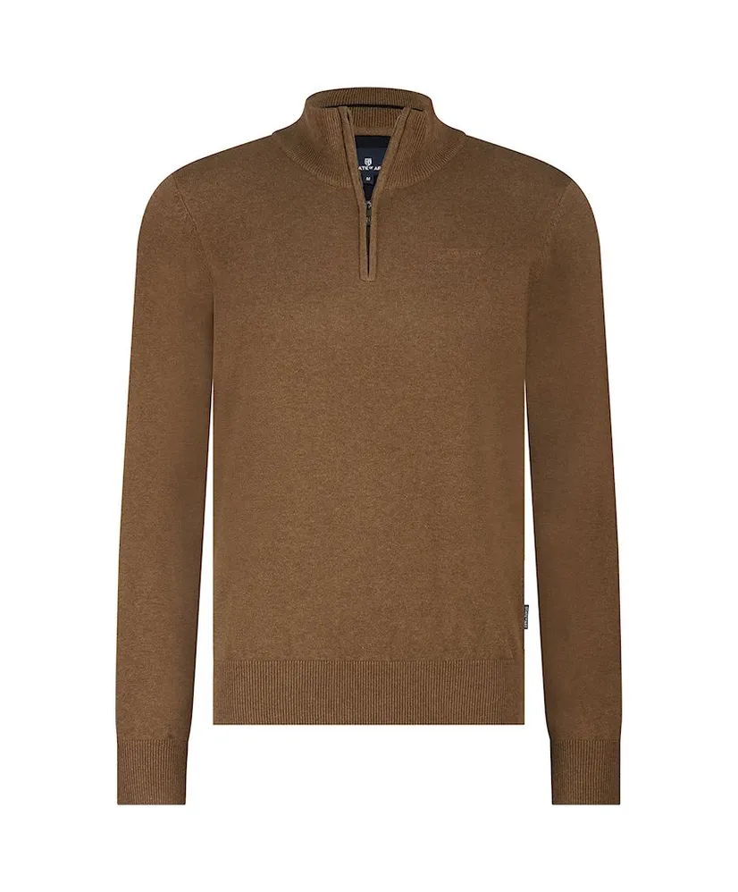 State of Art Trui Half-Zip Effen