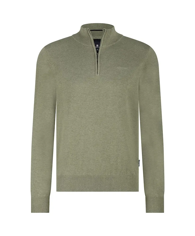 State of Art Trui Half-Zip Effen