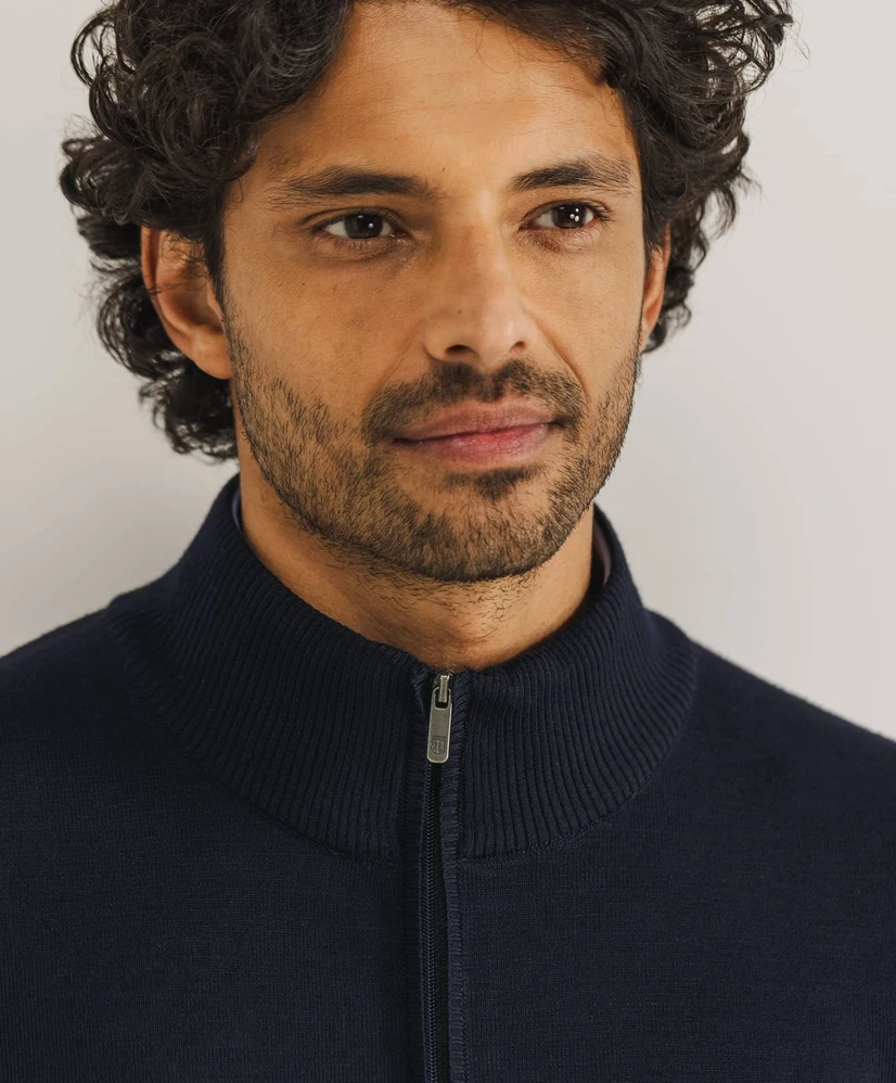 State of Art Trui Half-Zip Effen