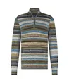 State of Art Trui Half-Zip Gestreept