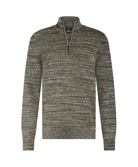 State of Art Trui Halfzip Gemêleerd