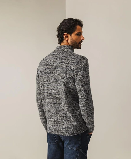 State of Art Trui Halfzip Gemêleerd