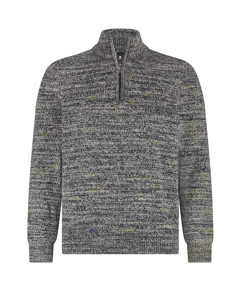 State of Art Trui Halfzip Gemêleerd