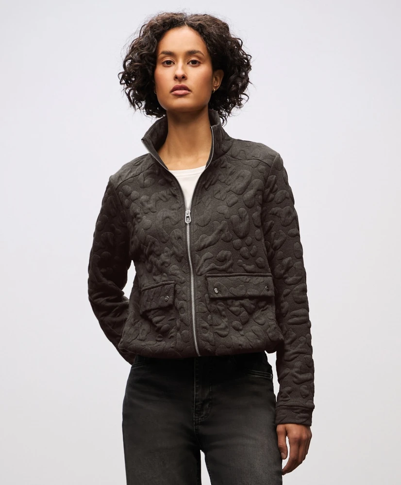 Street One Blazer LM Leo Jkt w. Stand-Up Collar