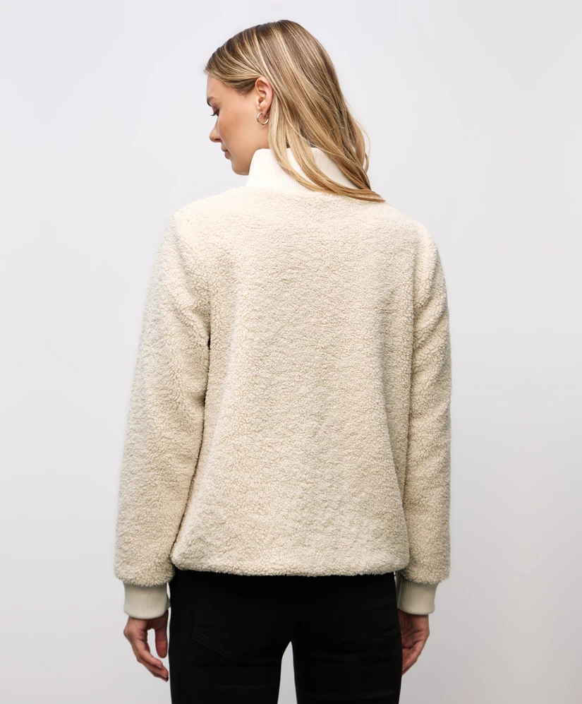 Street One Blazer LM Teddy Jkt w. Knit Details