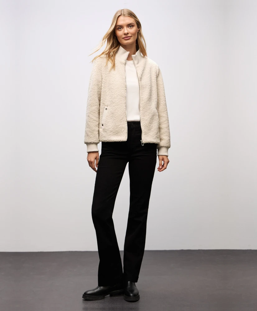 Street One Blazer LM Teddy Jkt w. Knit Details
