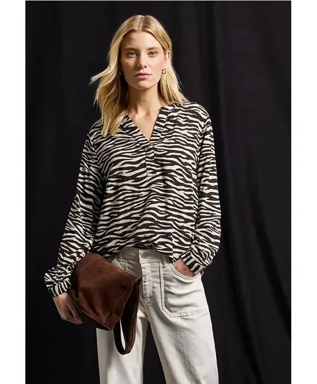 Street One Blouse Zebra Print