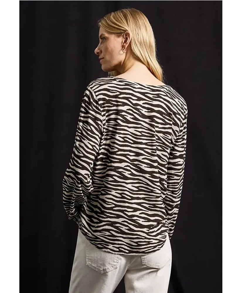 Street One Blouse Zebra Print