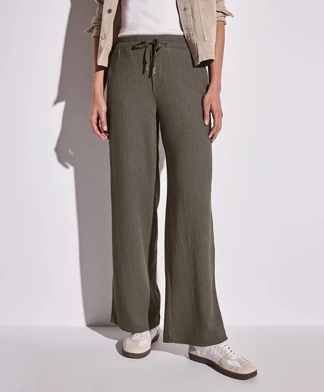 Street One Broek Crinkle Wide Leg