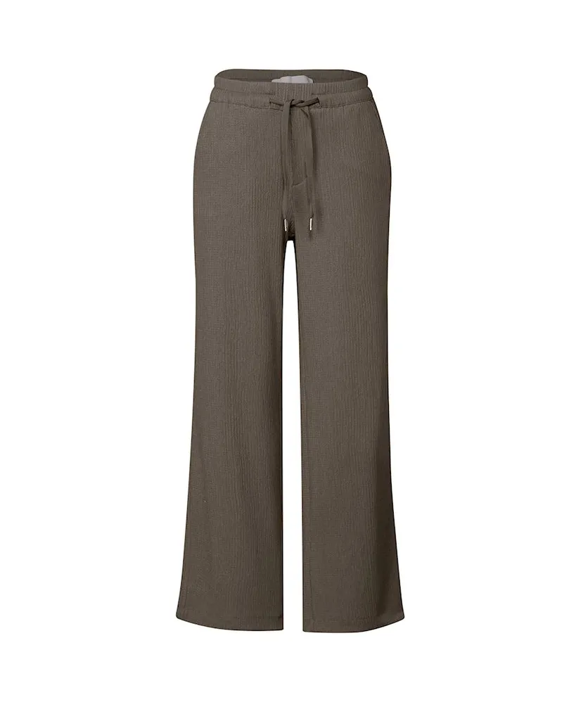 Street One Broek Crinkle Wide Leg