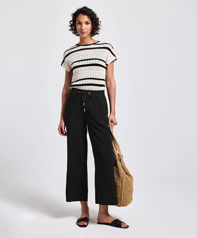Street One Broek Style QR Emee SOLID HW Wide Le