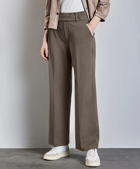 Street One Pantalon Straight Leg Ceintuur
