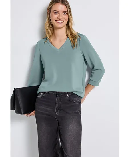 Street One Sweatshirt Silk Look