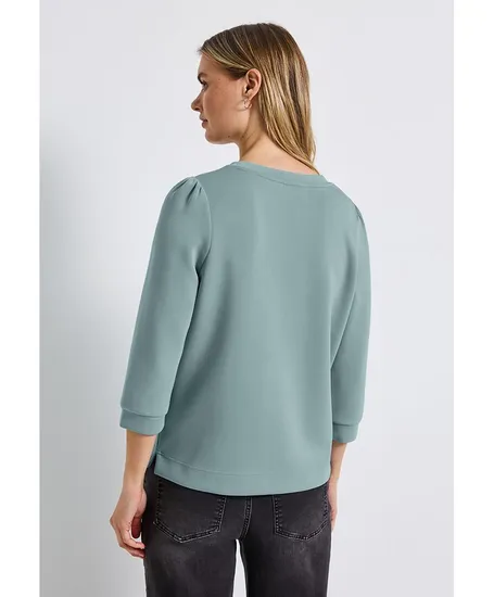 Street One Sweatshirt Silk Look
