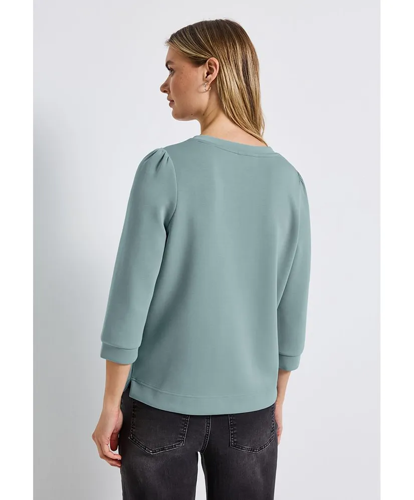 Street One Sweatshirt Silk Look