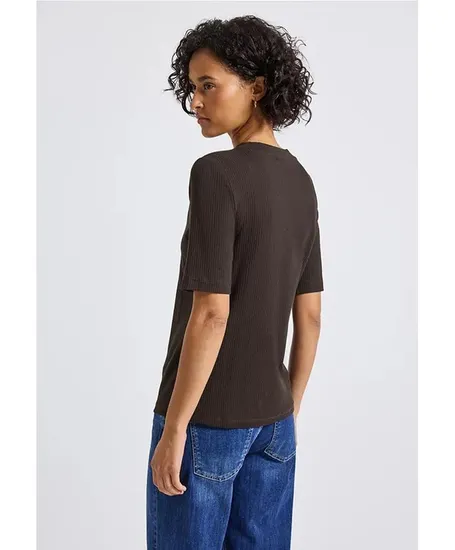 Street One T-shirt Geribt