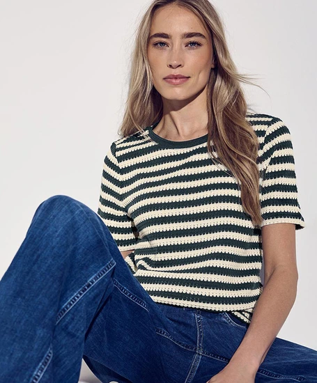 Street One T-shirt Gestreept