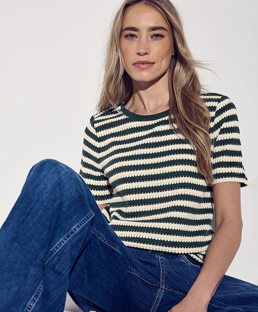 Street One T-shirt Gestreept