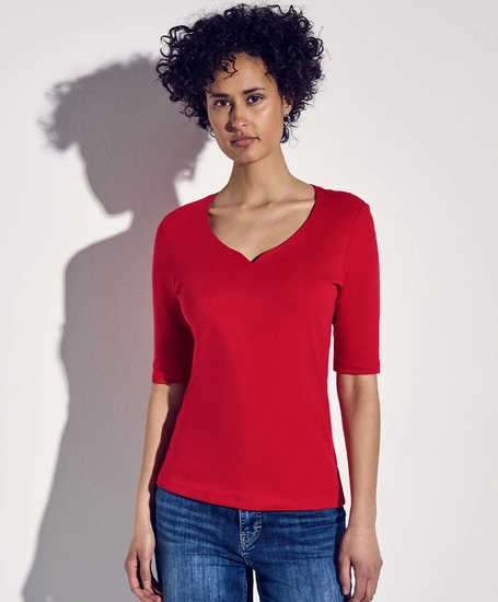 Street One T-Shirt Heart Neck