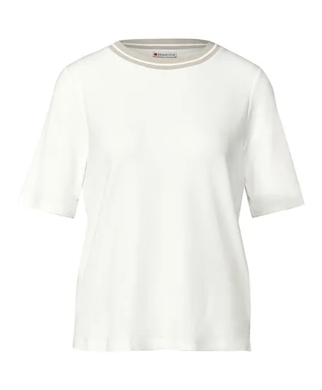 Street One T-shirt Rib Collar