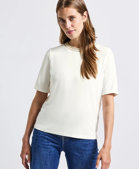 Street One T-shirt Rib Collar