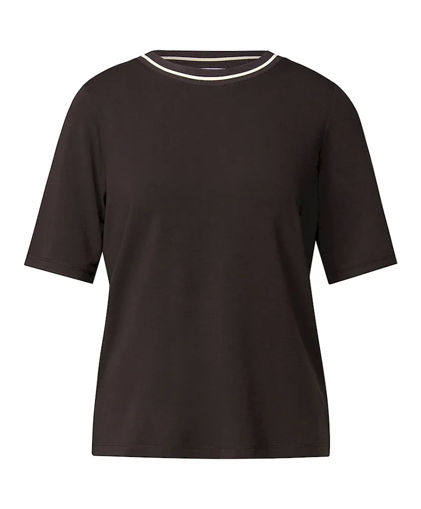 Street One T-shirt Rib Collar