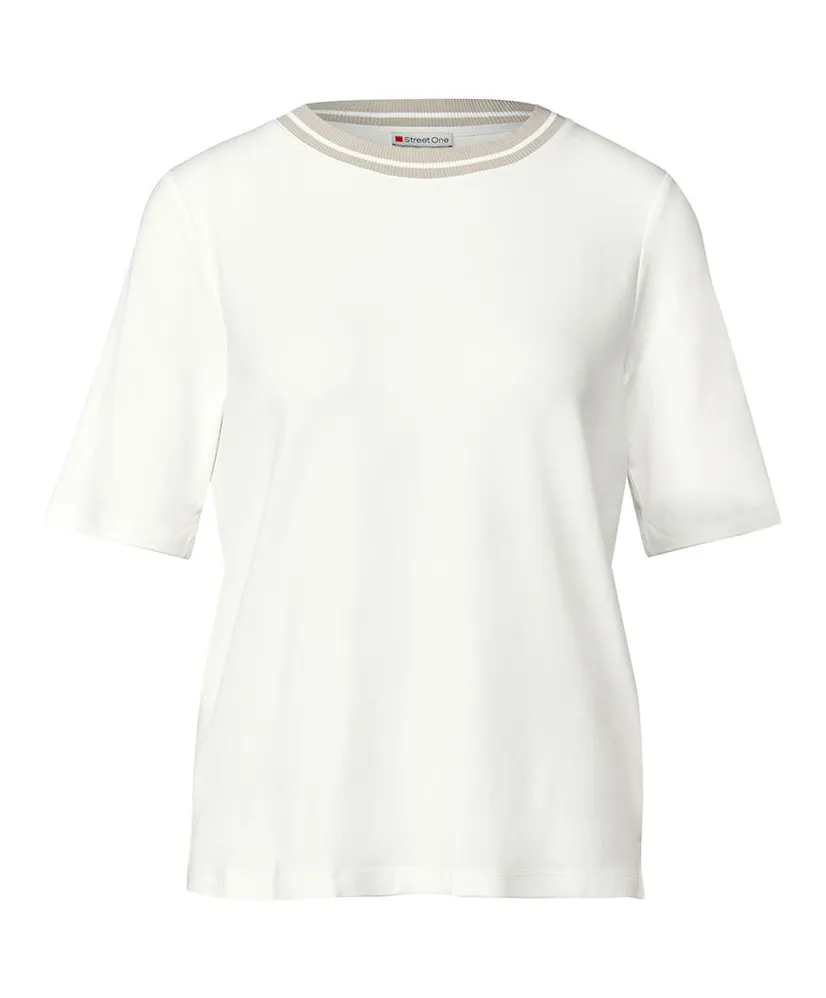 Street One T-shirt Rib Collar
