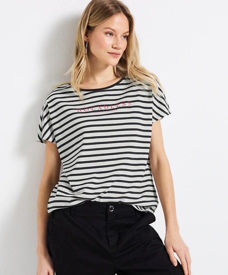 Street One T-shirt Striped Boundless