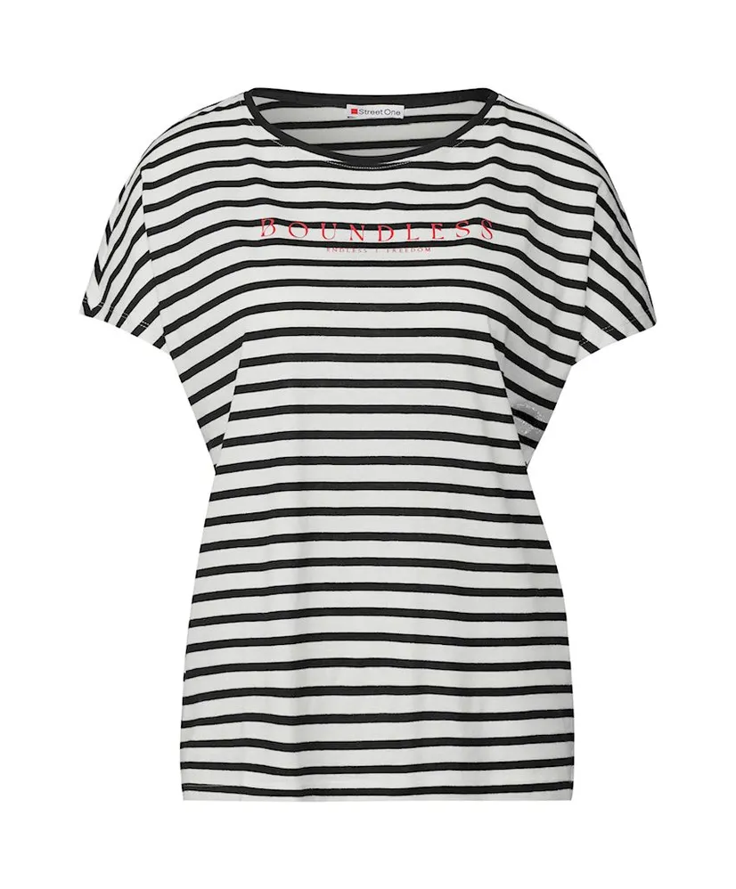 Street One T-shirt Striped Boundless