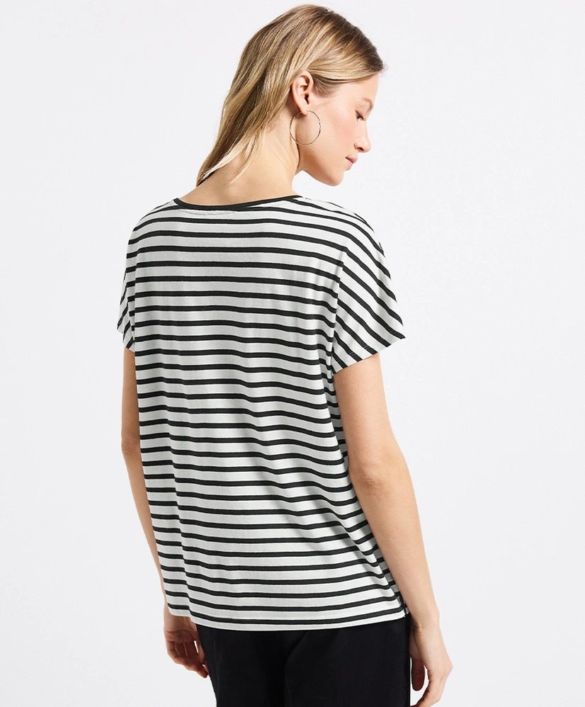 Street One T-shirt Striped Boundless