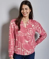 Street One Top Splitneck Print