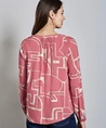 Street One Top Splitneck Print