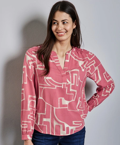 Street One Top Splitneck Print