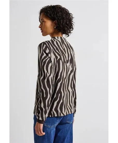 Street One Top Zebra Print