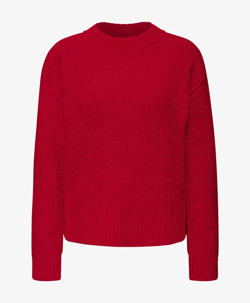 Street One Trui LM chenille sweater halfcardigan
