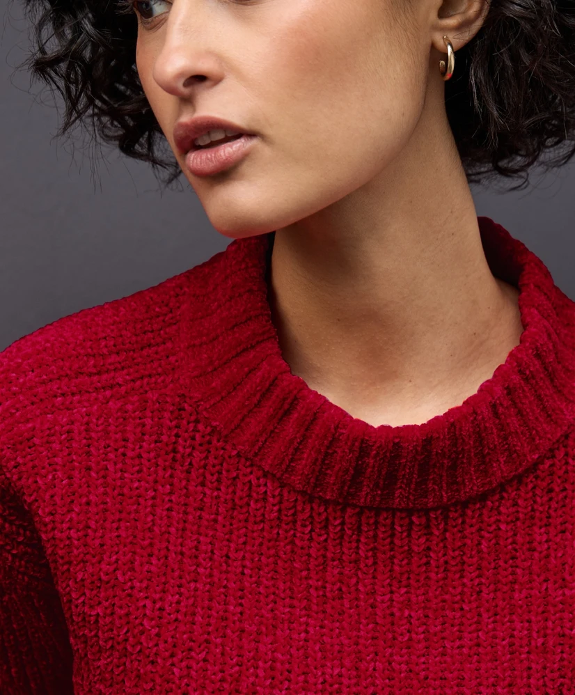 Street One Trui LM chenille sweater halfcardigan