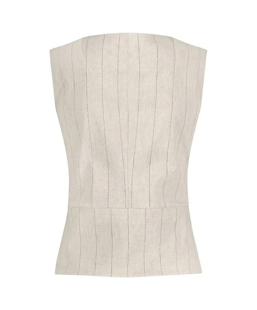 Studio Anneloes Gilet Rebekka Pinstripe