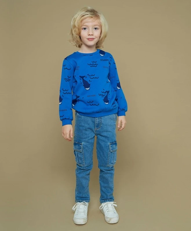 STURDY Sweater Waves And Whales