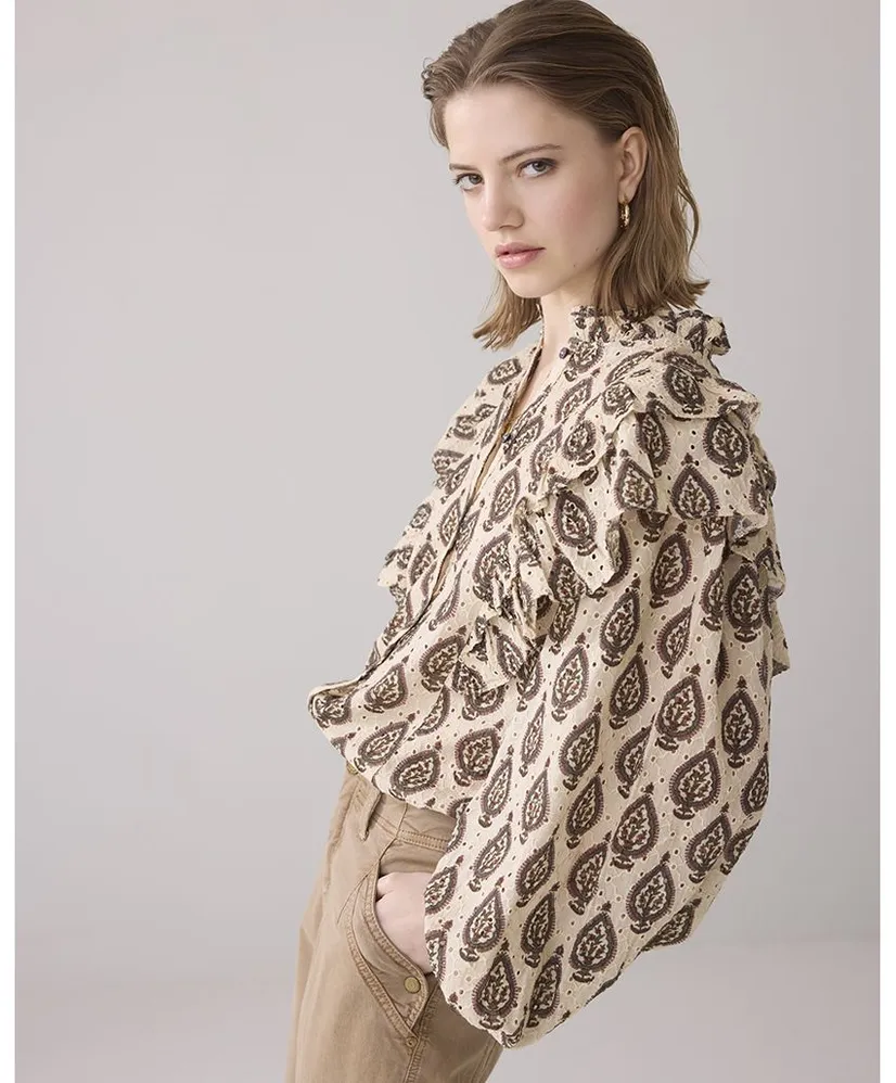 Summum Blouse Brodery Ruches