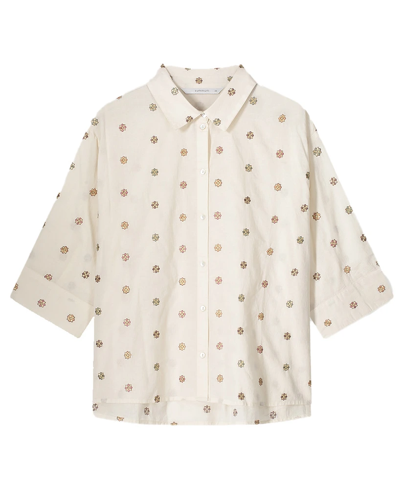 Summum Blouse Scattered Emboidery